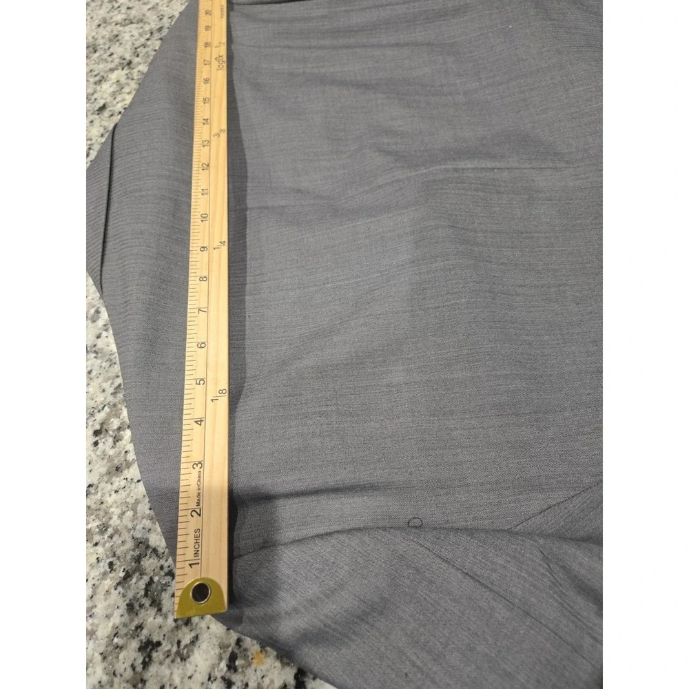 Perry Ellis portfolio Modern Fit 50 L Wool Blend Suit Jacket Blazer Gray